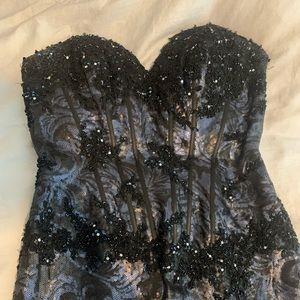 Long sequin evening gown